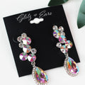 Cluster Circle Top with Teardrop Earring