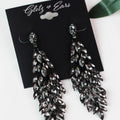 XS Almond Stones Long Earring