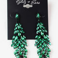 XS Almond Stones Long Earring