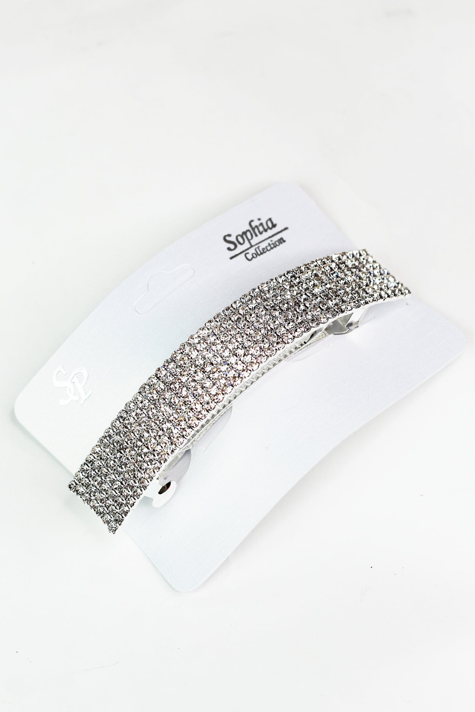 7 Row Rhinestone Hair Barrette