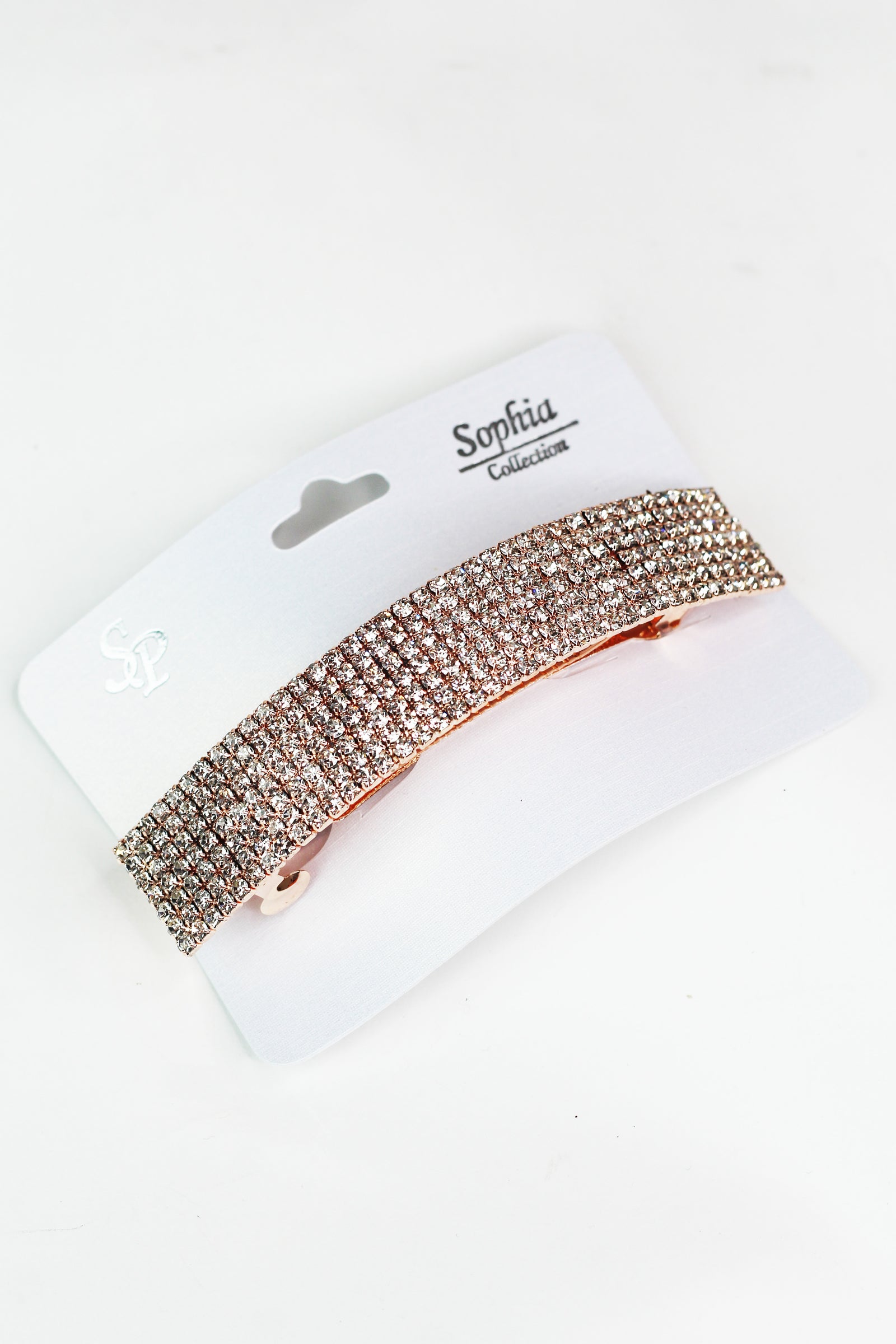7 Row Rhinestone Hair Barrette