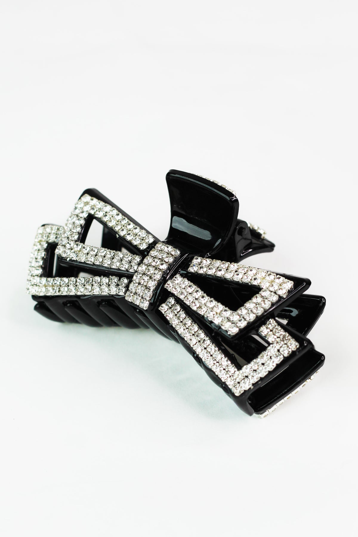 Rhinestone Open Bowtie Hair Claw
