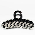 Rhinestone Zig Zag Design Hair Claw