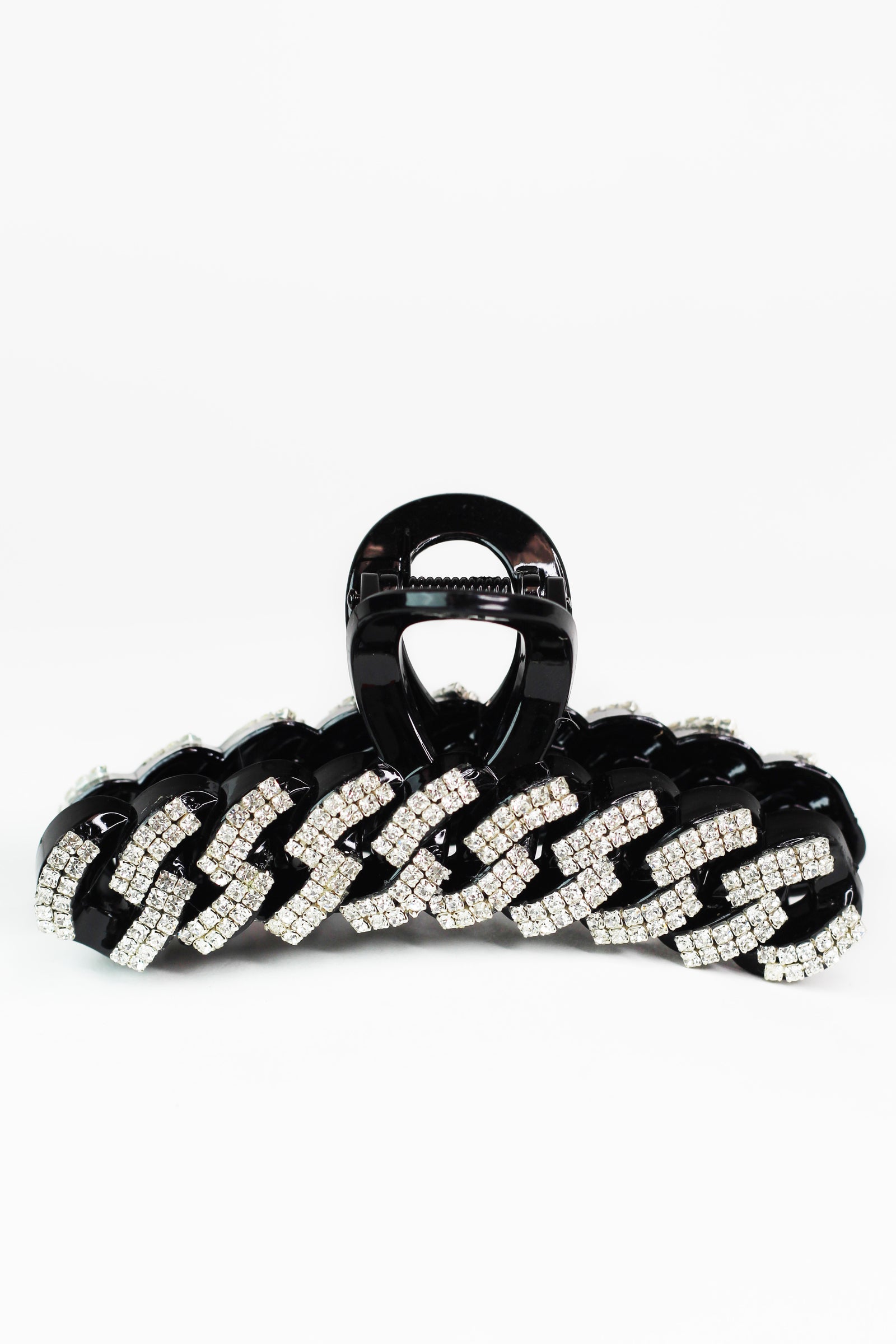 Rhinestone Zig Zag Design Hair Claw