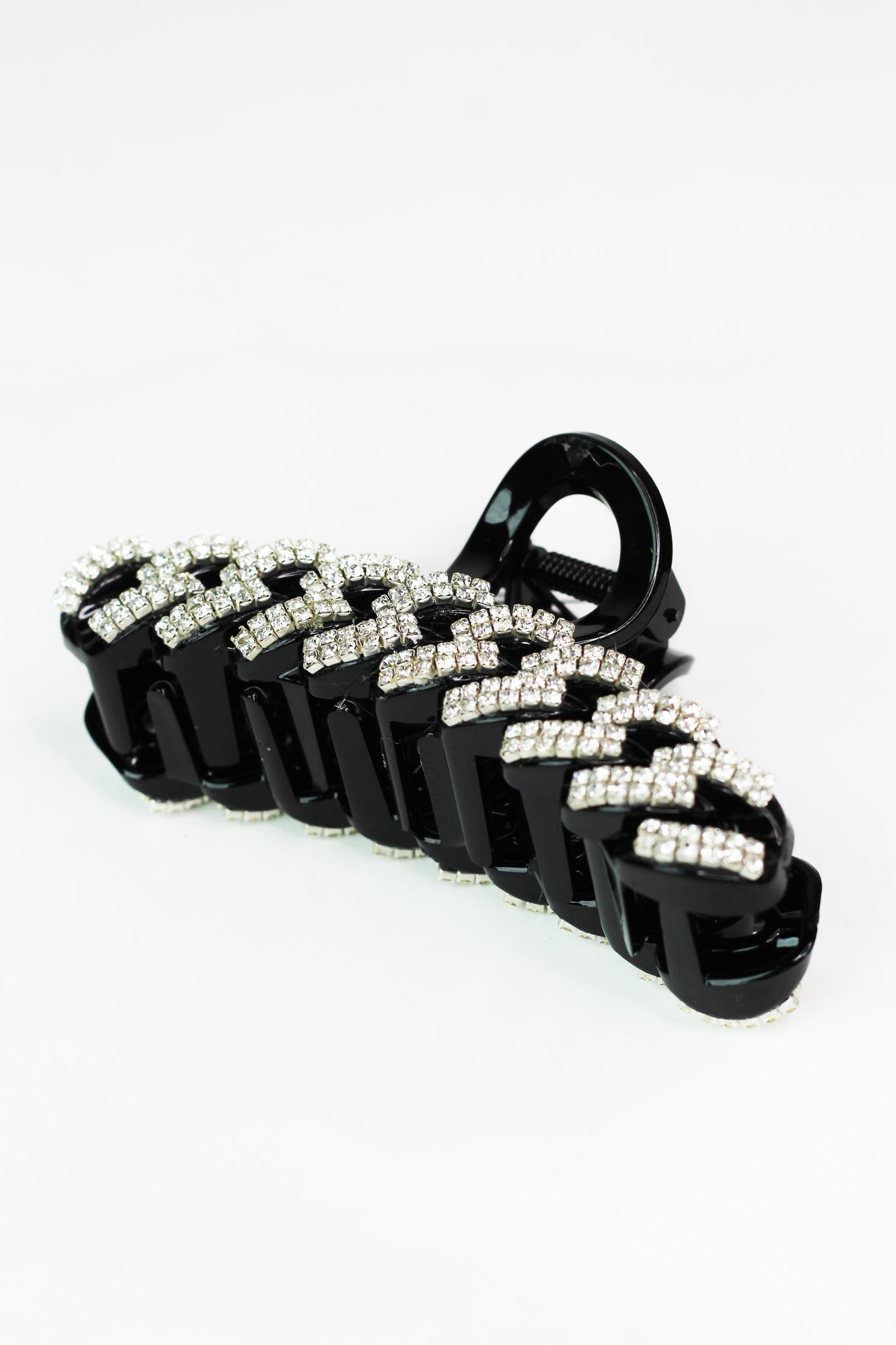 Rhinestone Zig Zag Design Hair Claw
