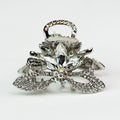 Sm. Rhinestone Flower Hair Claw