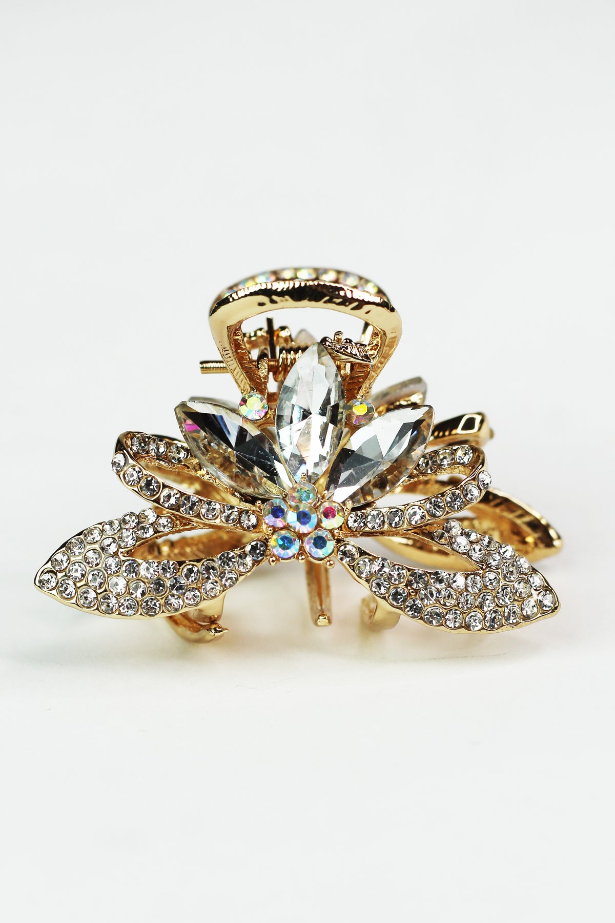 Sm. Rhinestone Flower Hair Claw