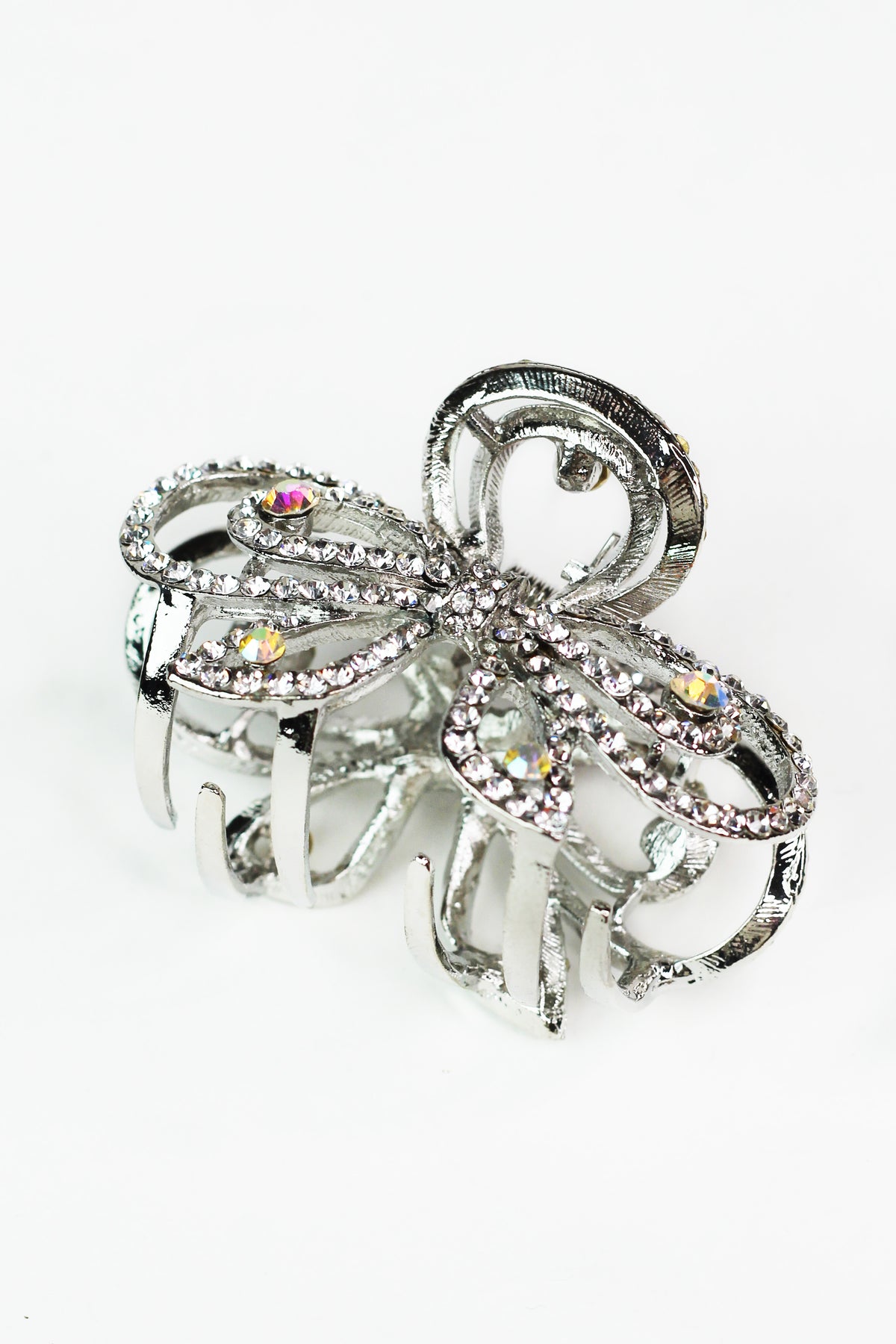Sm. Rhinestone Bow Hair Claw