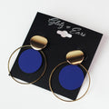 Two Circles Dangling Earrings