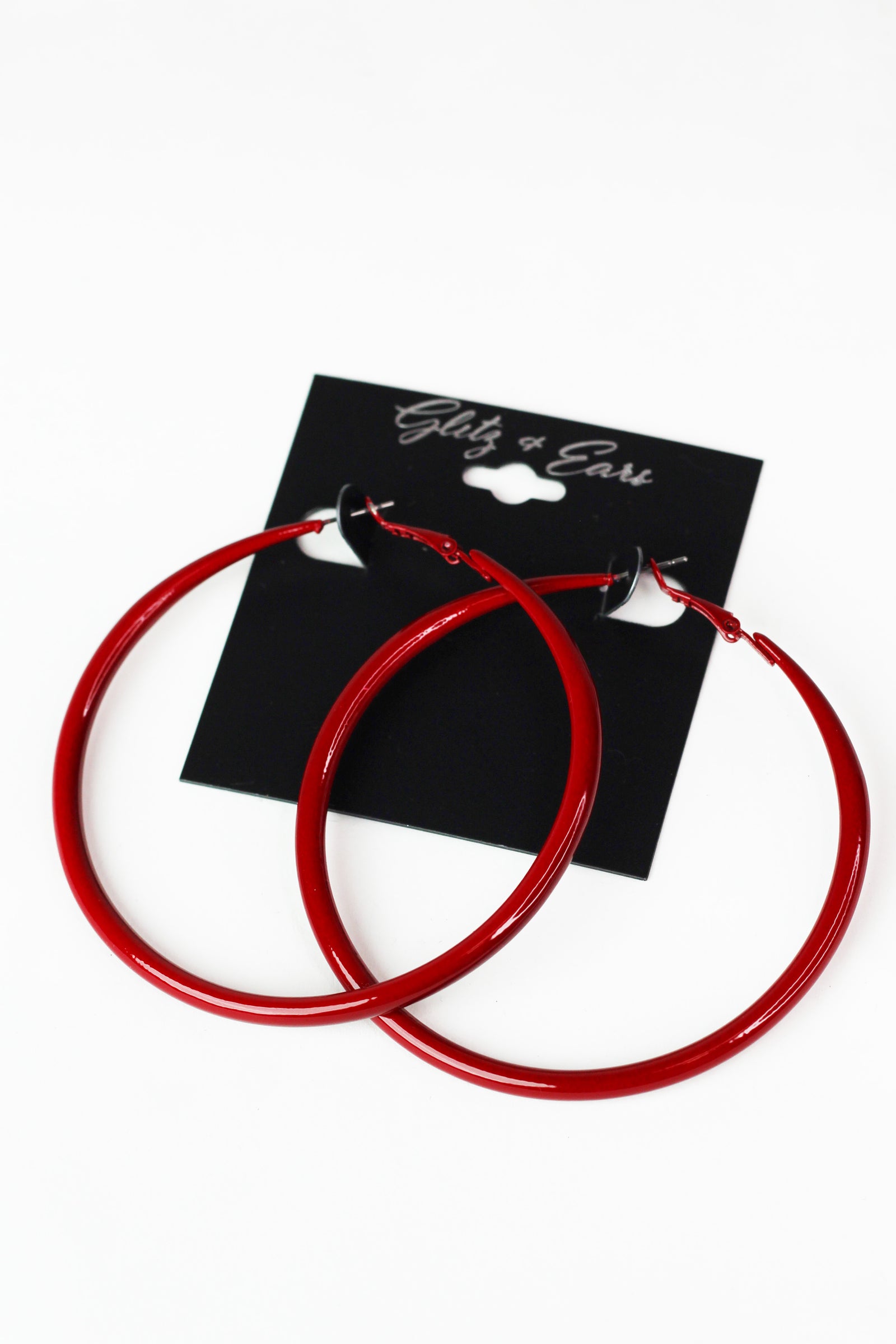 XL Painted Lever Back Earrings