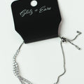 2 Twisted Rows Rhinestone Pull Bracelet