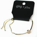 Pave Filled Circle Rhinestone Pull Bracelet