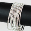 Thin Rhinestone Stretch Bracelet Set