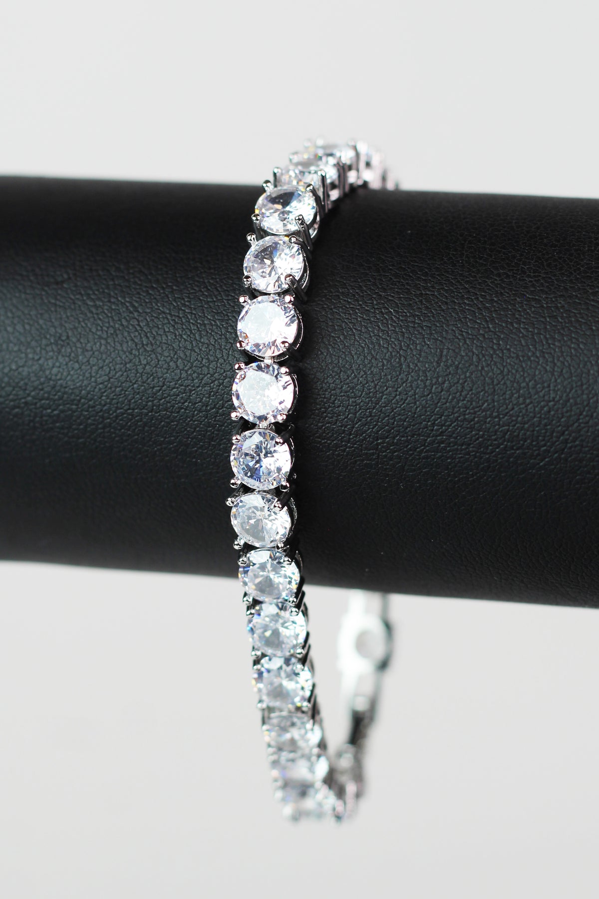 Chunky Rhinestone Tennis Bracelet w/ Extender