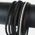 Strips Ropes & Stones Magnetic Bracelet