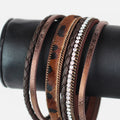Strips Ropes & Stones Magnetic Bracelet