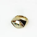 Large Sideways Diamond Stone Ring