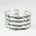 4 Spaced Double Stone Row Cuff