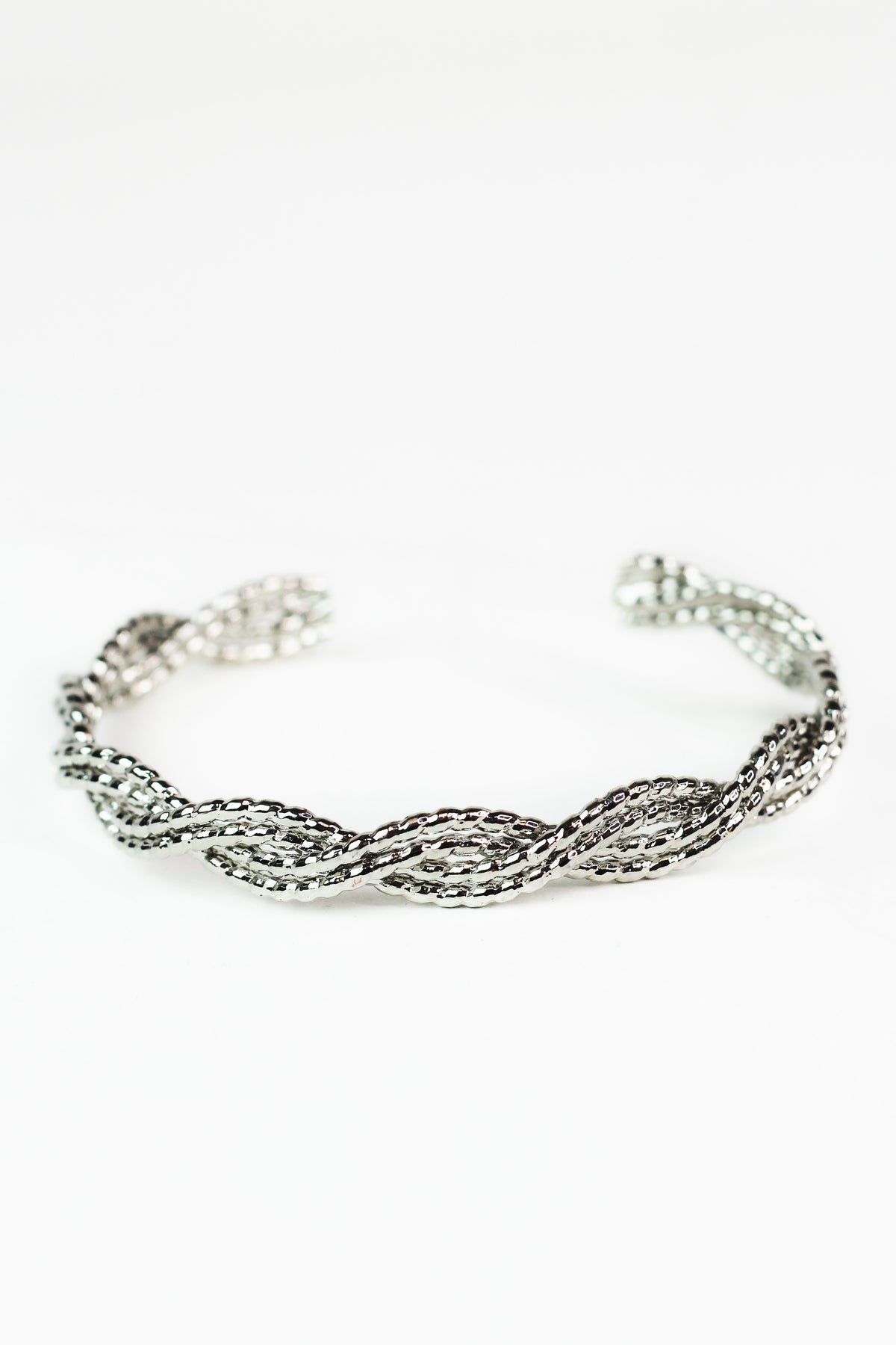 Two Row Twisted Metal Cuff