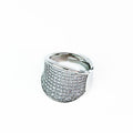 All Pave Curved Ring
