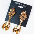 Swirl & Almond Top XL Teardrop Earring