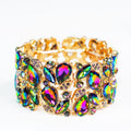 Teardrops & Marquis Rhinestone Stretch Bracelet