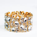 Teardrops & Marquis Rhinestone Stretch Bracelet