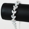 Marquis Leaves Bracelet w/ Pearl Accents