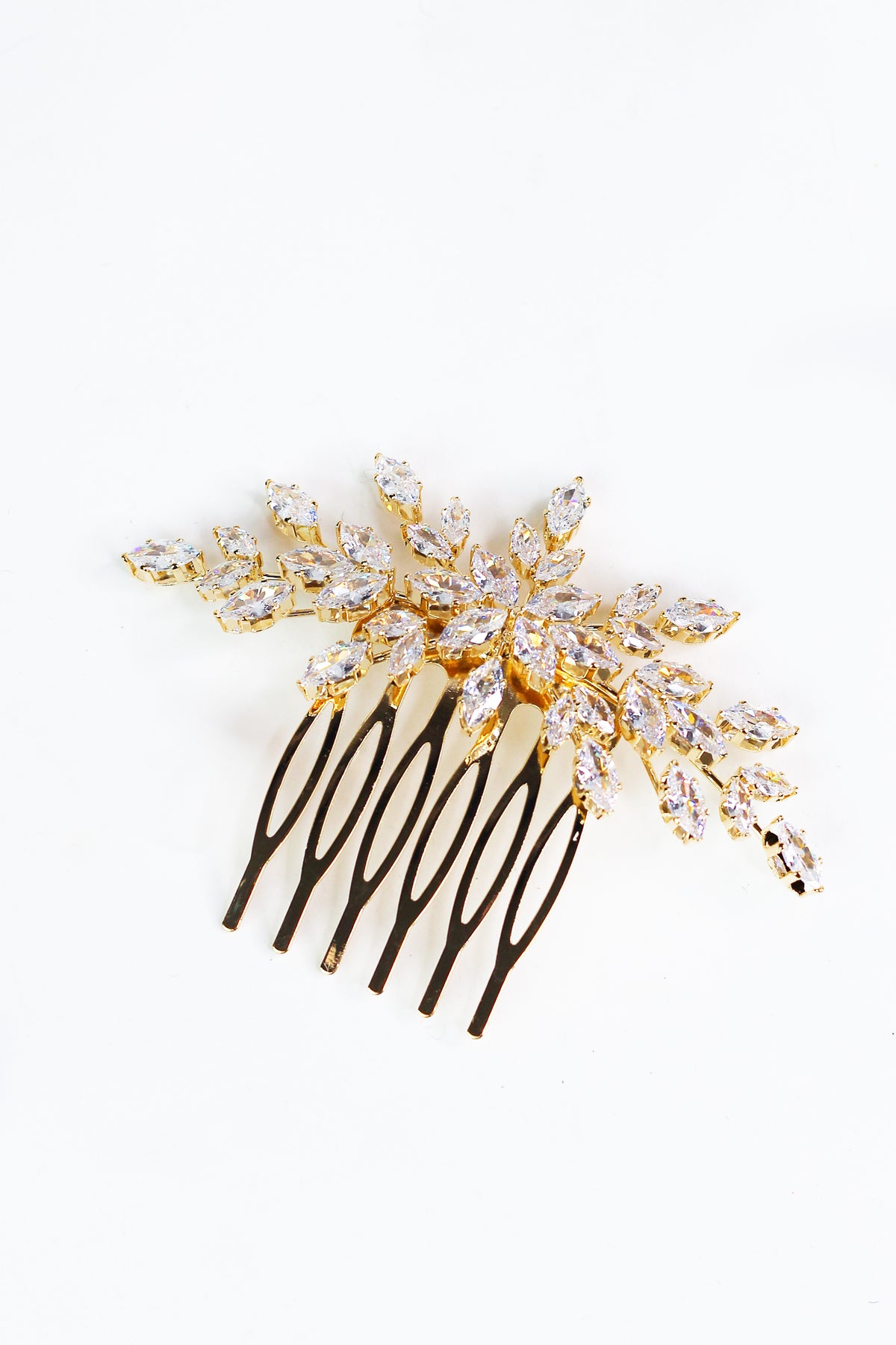 Marquis Burst Rhinestone Hair Comb