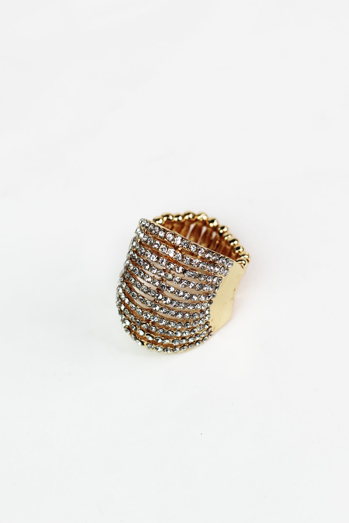 11 Row Pave Stretch Ring