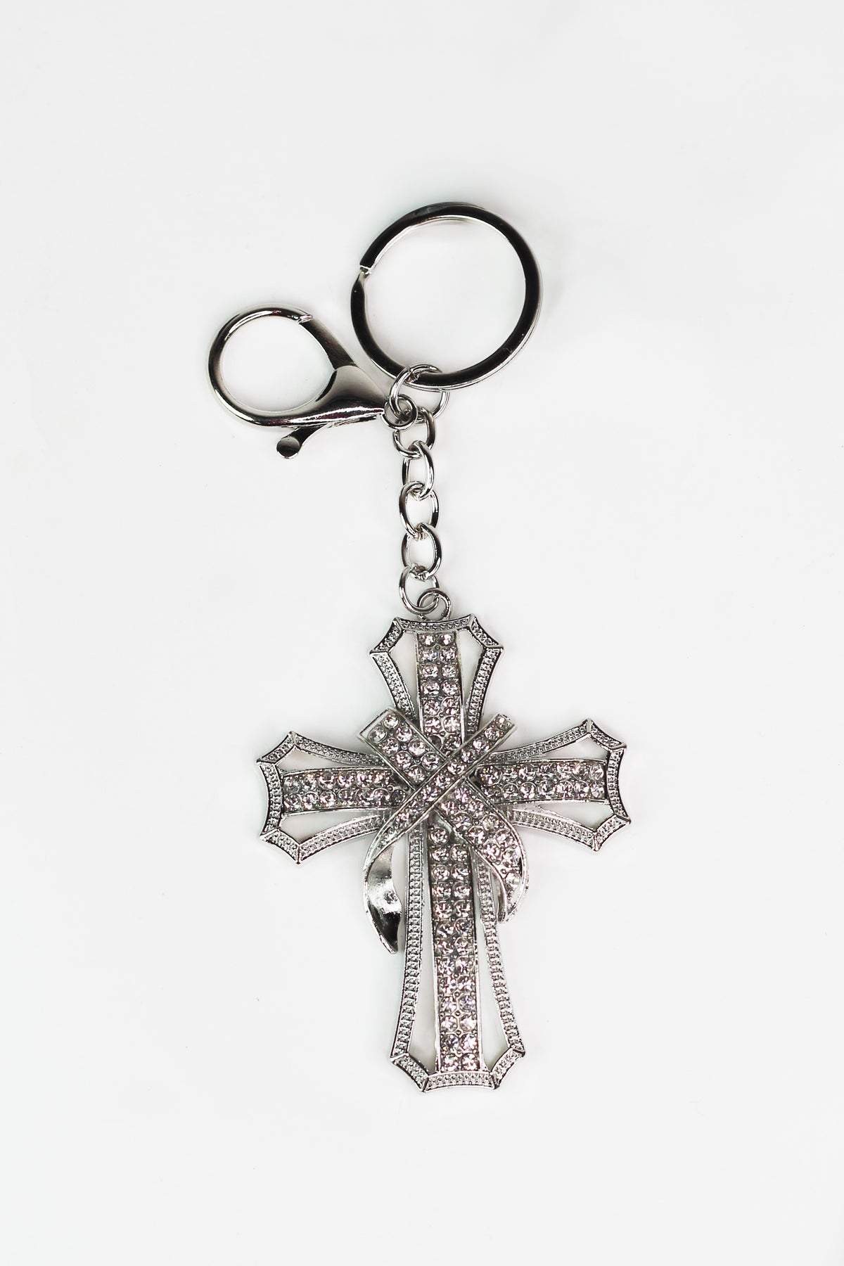 Rhinestone X Cross Purse Charm/Keychain