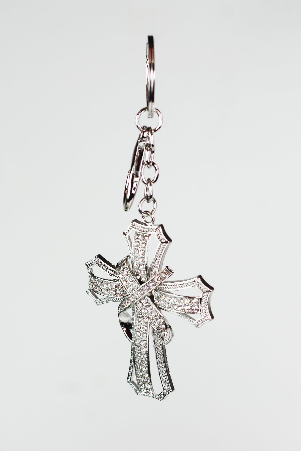 Rhinestone X Cross Purse Charm/Keychain