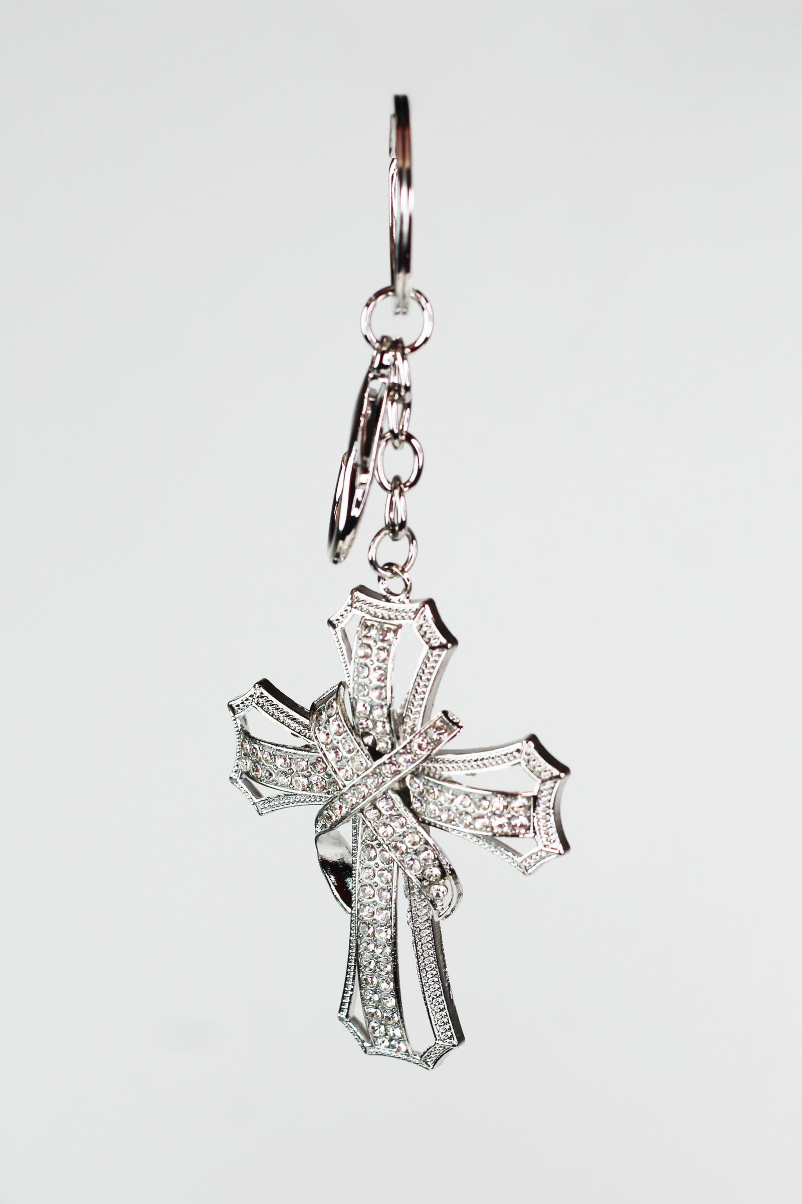 Rhinestone X Cross Purse Charm/Keychain