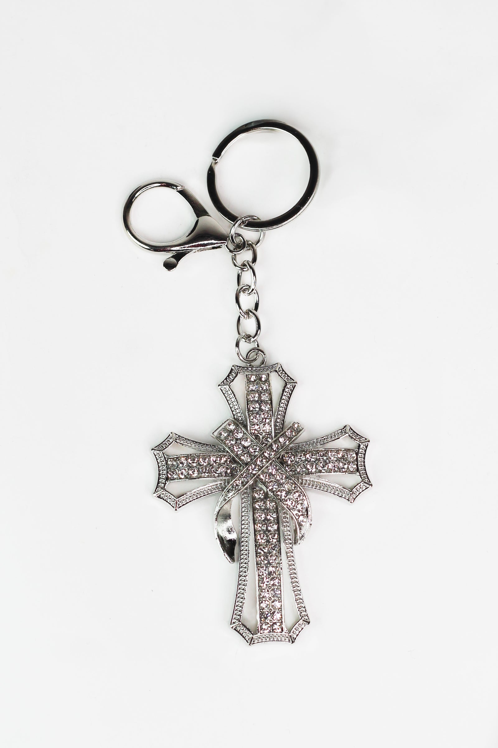 Rhinestone X Cross Purse Charm/Keychain