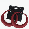 XL Thick Lever Back Hoop Earrings