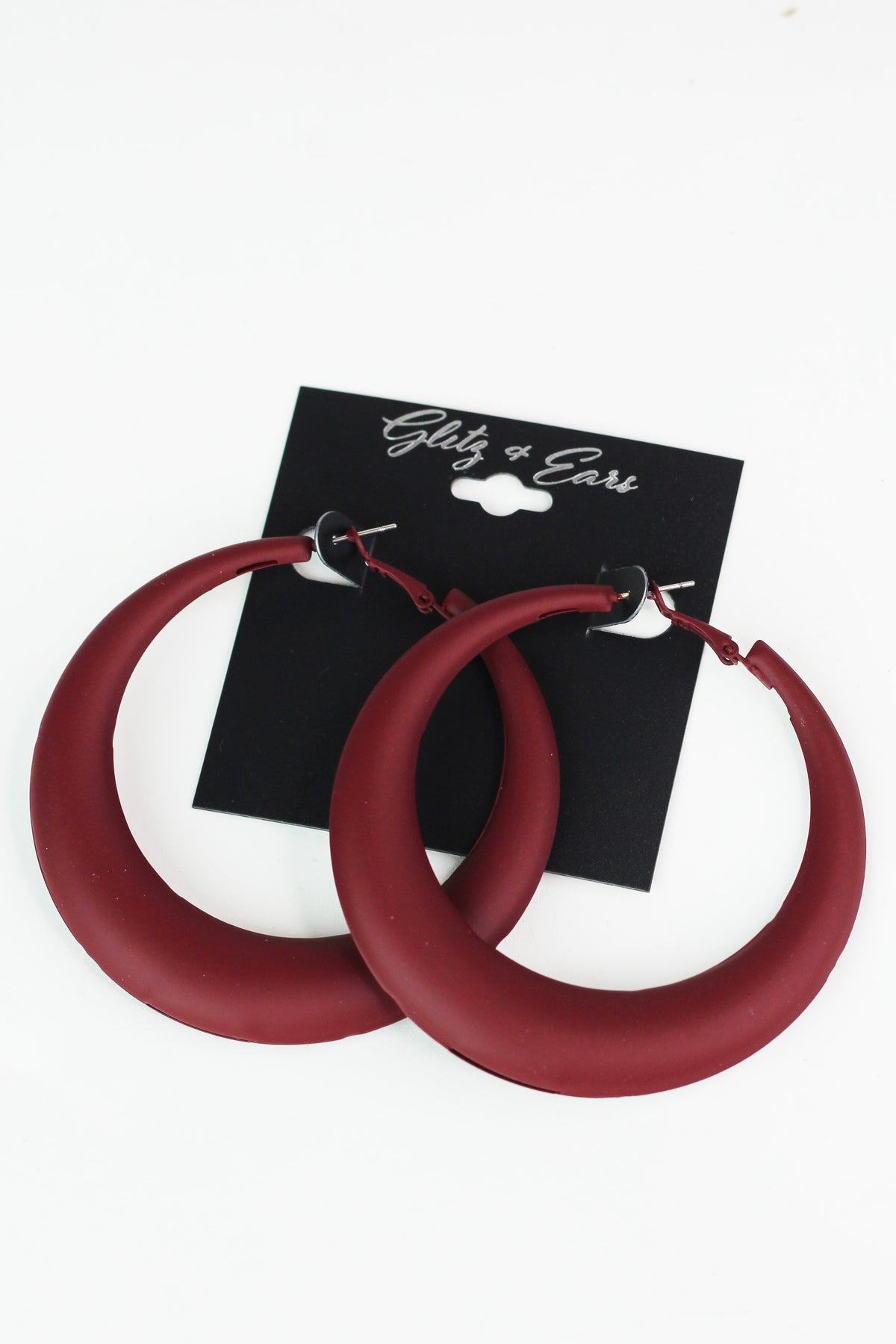 XL Thick Lever Back Hoop Earrings