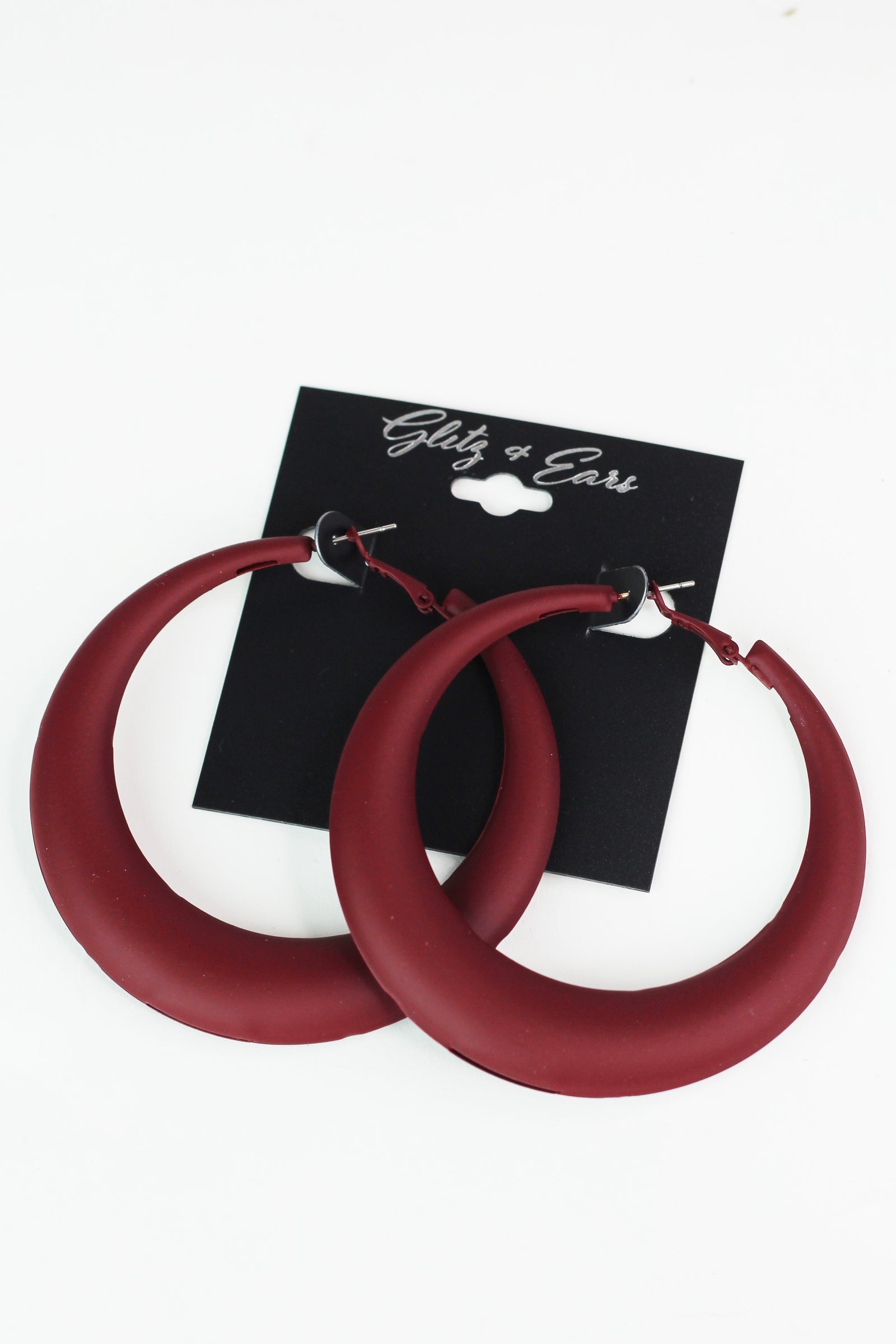 XL Thick Lever Back Hoop Earrings