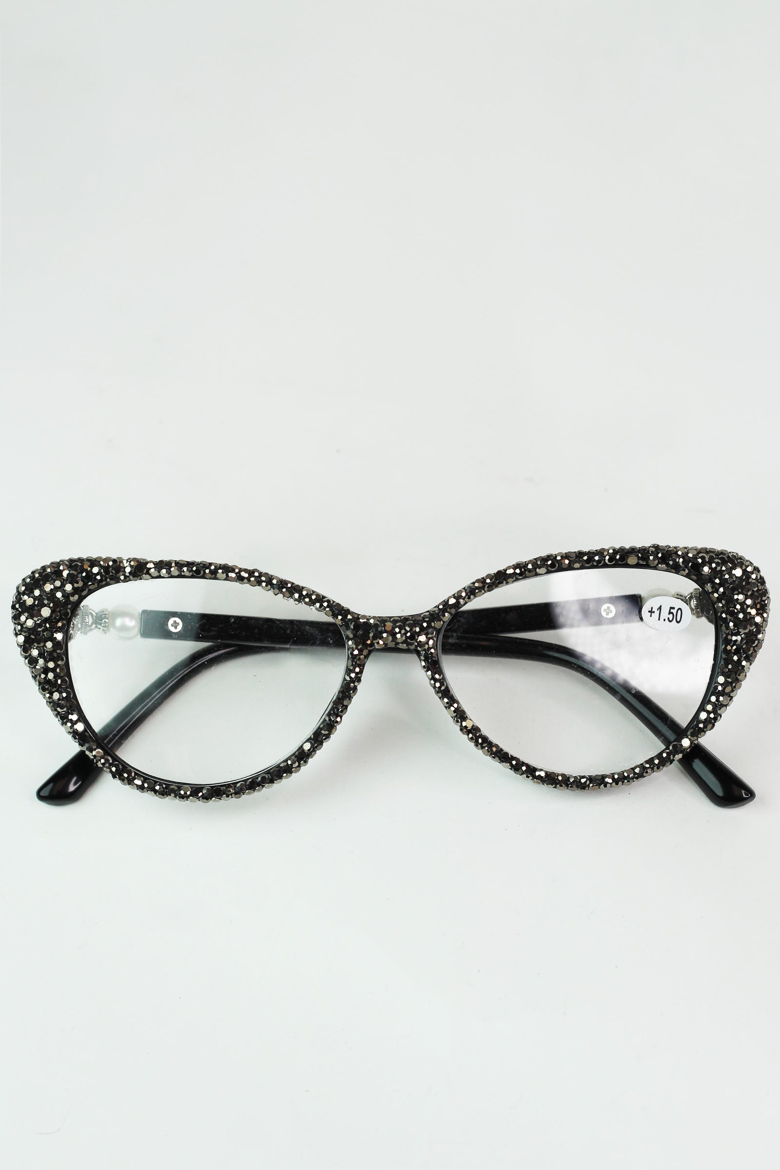 Cat Eye Rhinestone Readers