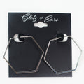 Octagon Hoop Earrings