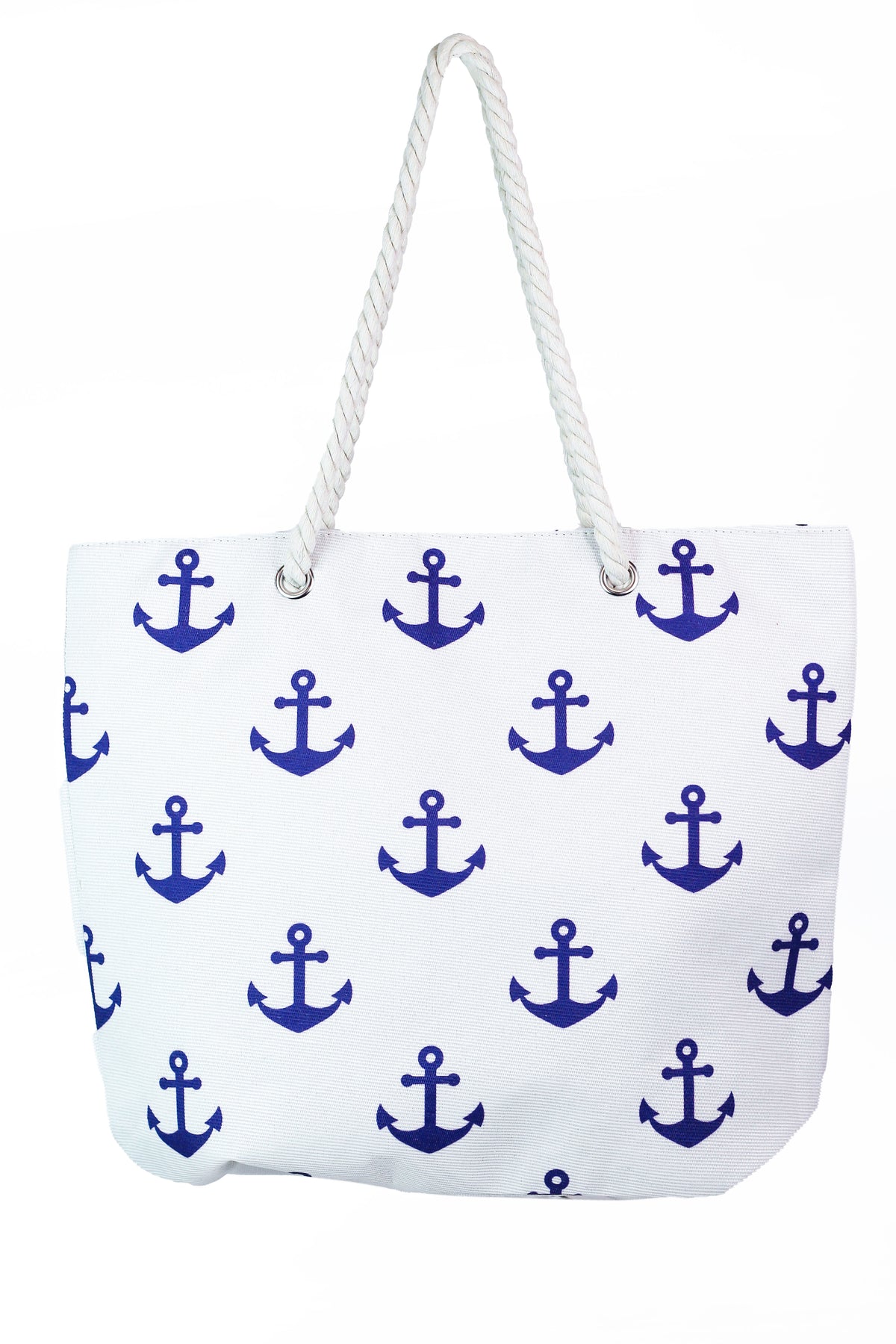 Nautical Anchor Print Beach Bag