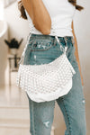 Studded Fringe Shoulder Bag