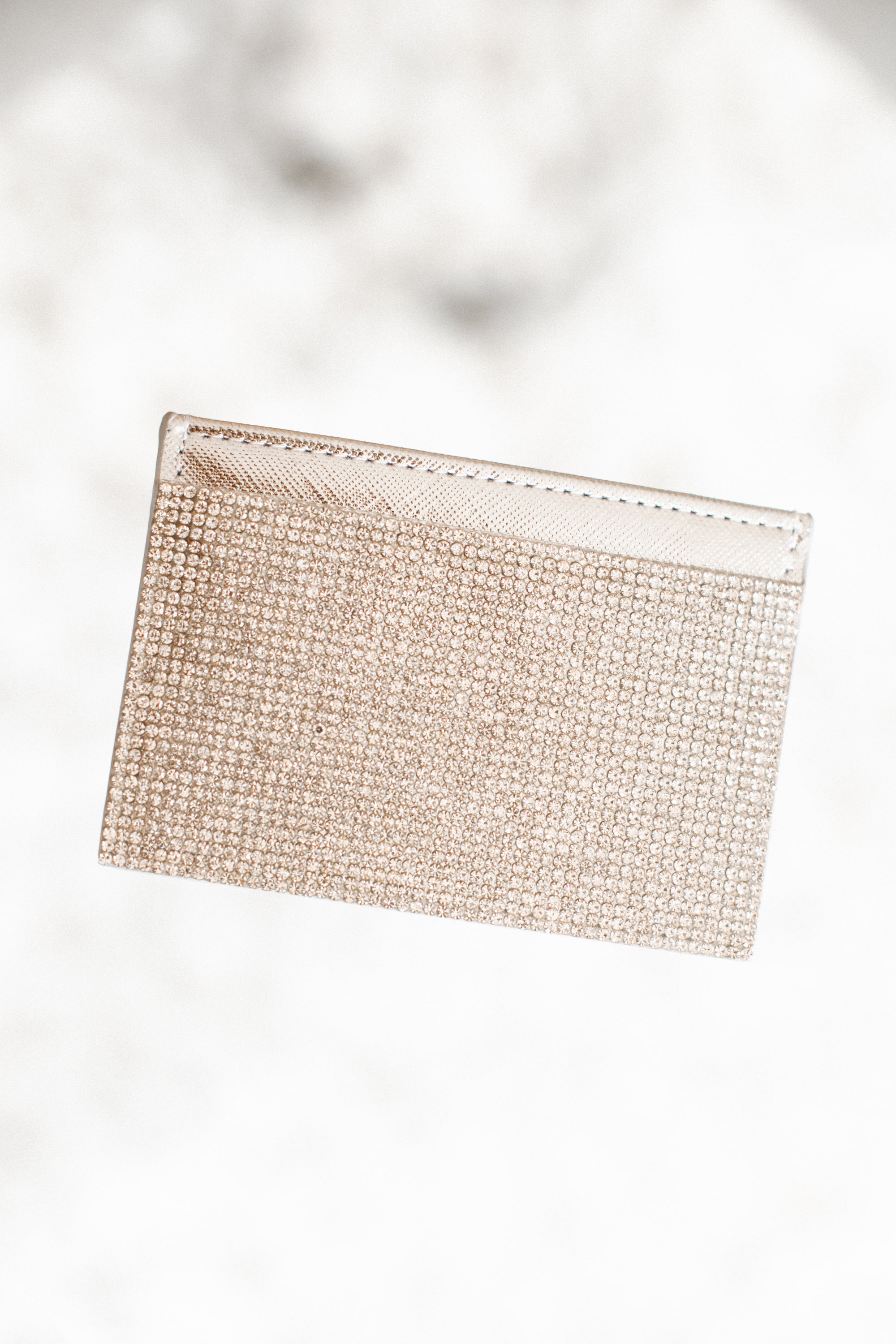 Rhinestone Slim Cardholder Wallet