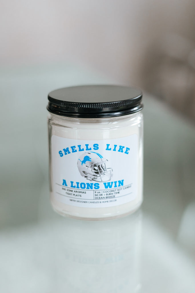 Smells Like a Detroit Lions Win Candle