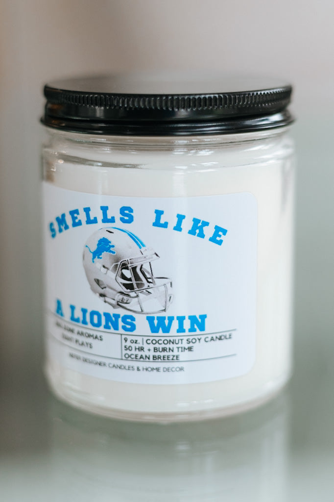 Smells Like a Detroit Lions Win Candle