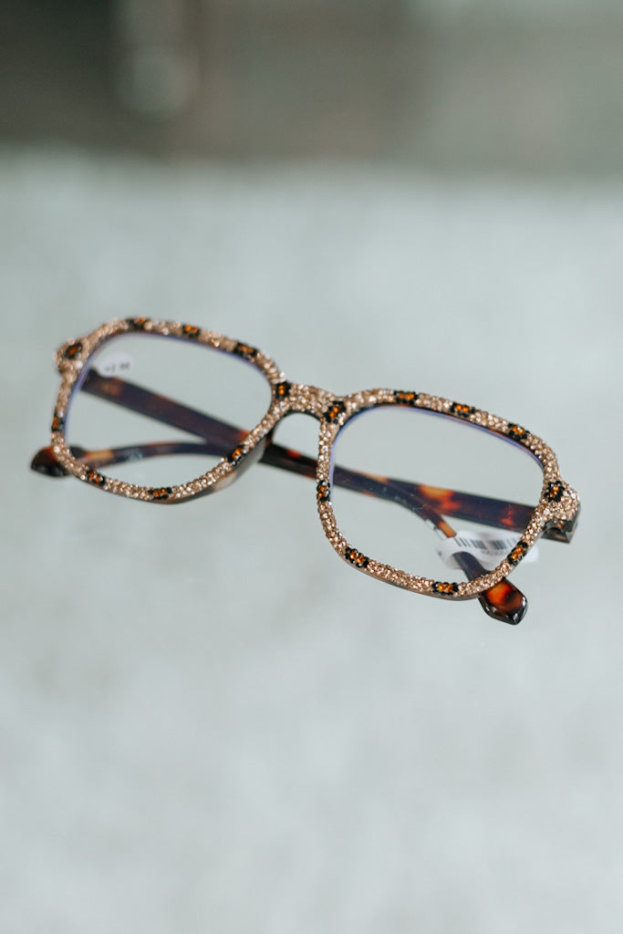 Leopard Rhinestone Readers