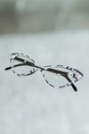 Rhinestone Zebra Cat Eye Readers