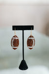 Large Rhinestone Football Earring