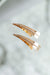 Two Metal Long Arch Rhinestone Strip Earring