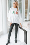 Sequin Christmas Tree Knit Sweater