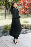 Collared Tulle Duster